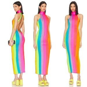 The New Arrivals by Ilkyaz Ozel - Iggy Dress in Cova Santa Rainbow Dress Size XS